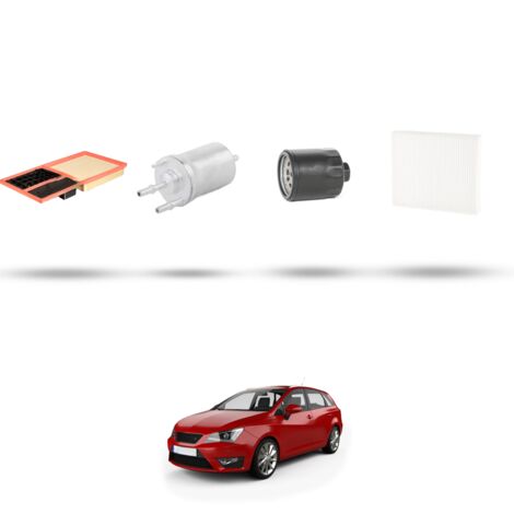 Kit tagliando 4 filtri compatibile con Seat Ibiza IV 1.4 16v 63kw dal 2008