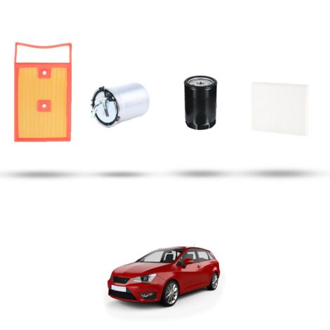 Kit tagliando 4 filtri compatibile con Seat Ibiza IV 1.4 TDI 66kw dal 2015
