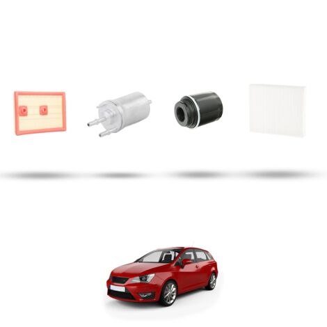 Kit tagliando 4 filtri compatibile con Seat Ibiza IV 1.4 TSI 103kw dal 2013