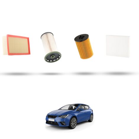 Kit tagliando 4 filtri compatibile con Seat Ibiza V 1.6 TDI 85kw Dal 2017