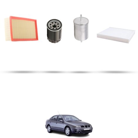 Kit tagliando 4 filtri compatibile con Seat Toledo II 1.8 20v 92kw dal 1999