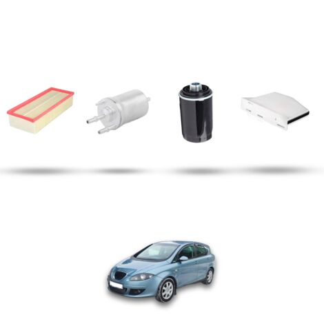 Kit tagliando 4 filtri compatibile con Seat Toledo III (5P2) 1.8 TFSI 118kw dal 2007