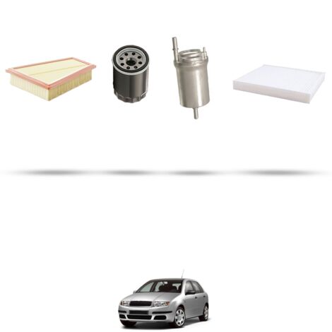 Kit tagliando 4 filtri compatibile con Skoda Fabia I (6Y2,6Y3,6Y5 ) 2.0 85kw dal 1999