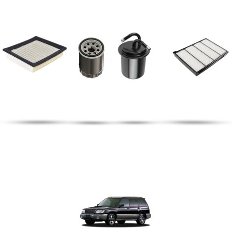 Kit tagliando 4 filtri compatibile con Subaru Forester (SF) 2.0 92kw dal 1998
