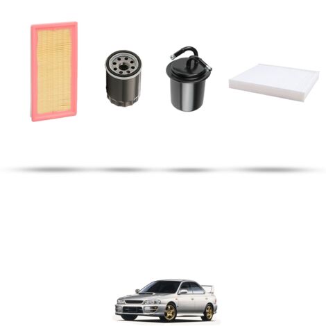 Kit tagliando 4 filtri compatibile con Subaru Impreza II 1.6 70kw dal 2000