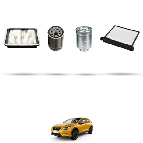 Kit tagliando 4 filtri compatibile con Subaru XV I 2.0 D 108kw dal 2012