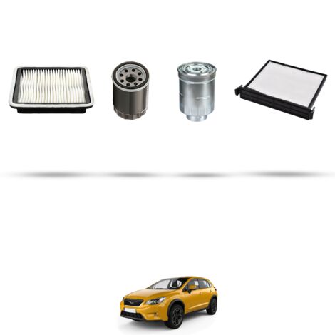 Kit tagliando 4 filtri compatibile con Subaru XV I 2.0 D 80kw dal 2012