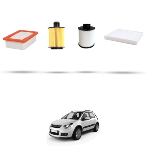Kit tagliando 4 filtri compatibile con Suzuki Sx4 Dal 2.0 DDIS 99kw 2009