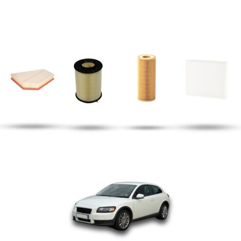 Kit tagliando 4 filtri compatibile con Volvo C30 2.0 D4 130kw Dal 2010