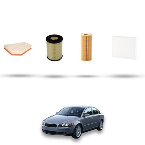 Kit tagliando 4 filtri compatibile con Volvo S40 II 2.0 D4 130kw dal 2010