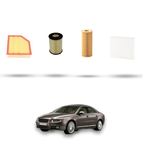 Kit tagliando 4 filtri compatibile con Volvo S80 II 2.0 D3 120kw Dal 2010