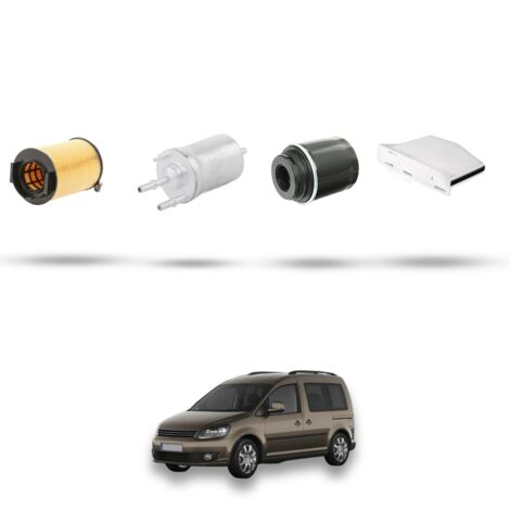 Kit tagliando 4 filtri compatibile con Vw Caddy III (2c) 1.2 TSI 77kw Dal 2010