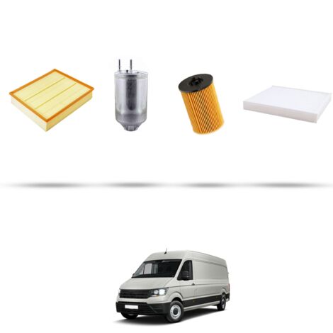 Kit tagliando 4 filtri compatibile con Vw Crafter II (SY,SZ,UZ) 2.0 TDI 130kw Dal 2017