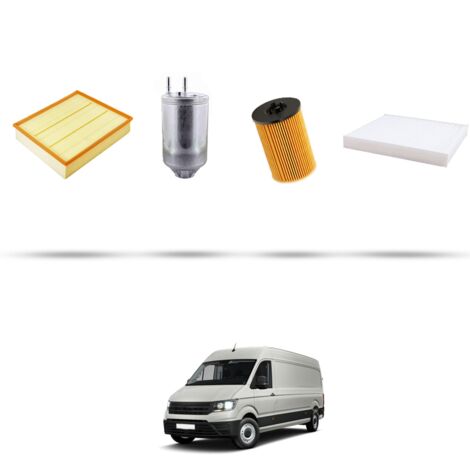 Kit tagliando 4 filtri compatibile con Vw Crafter II (SY,SZ,UZ) 2.0 TDI 80kw Dal 2018