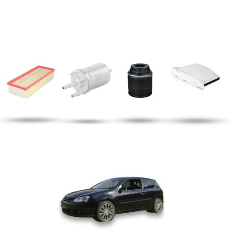 Kit tagliando 4 filtri compatibile con Vw Golf V (1K1,1K5,AJ5,5M1,521) 1.4 TSI 118kw Dal 2008 Al 2009