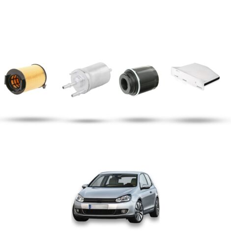 Kit tagliando 4 filtri compatibile con Vw Golf VI (5K15,5J5,5M1,517,521 1.2 TSI 77kw Dal 2009