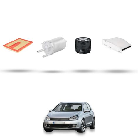 Kit tagliando 4 filtri compatibile con Vw Golf VI (5K15,5J5,5M1,517,521) 1.4 TSI 92kw Dal 2013
