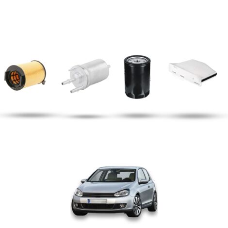 Kit tagliando 4 filtri compatibile con Vw Golf VI (5K15,5J5,5M1,517,521) 1.6 75kw 75kw Dal 2008