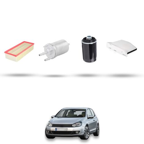 Kit tagliando 4 filtri compatibile con Vw Golf VI (5K15,5J5,5M1,517,521) 1.8 TSI 118kw Dal 2009