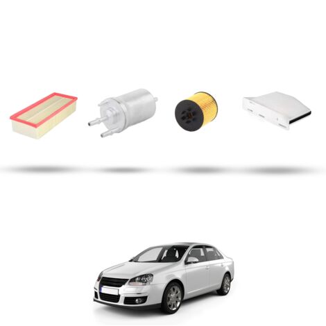 Kit tagliando 4 filtri compatibile con Vw JETTA III (1k2) 1.4 TSI 103kw Dal 2006 al 2010
