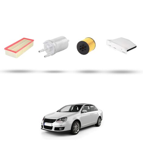 Kit tagliando 4 filtri compatibile con Vw JETTA III (1k2) 1.4 TSI 125kw Dal 2006 al 2010
