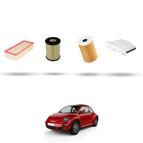 Kit tagliando 4 filtri compatibile con Vw New Beetle / Cabrio (5C) 1.6 TDI 77kw Dal 2011