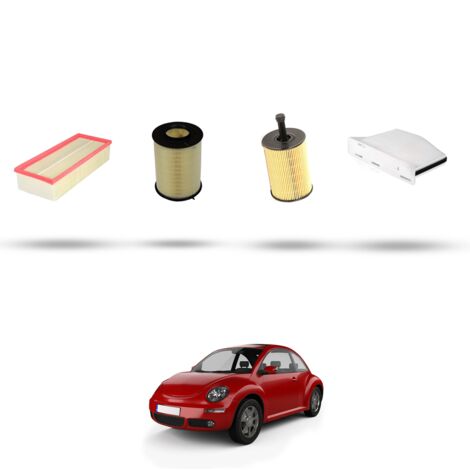 Kit tagliando 4 filtri compatibile con Vw New Beetle / Cabrio (5C) 2.0 TDI 103kw Dal 2012