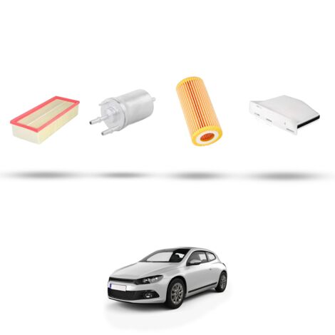 Kit tagliando 4 filtri compatibile con VW Scirocco III (1K8) 2.0 TFSI 162kw Dal 2014