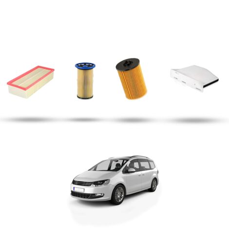 Kit tagliando 4 filtri compatibile con VW Sharan III 2.0 TDI CR 85kw Dal 2018