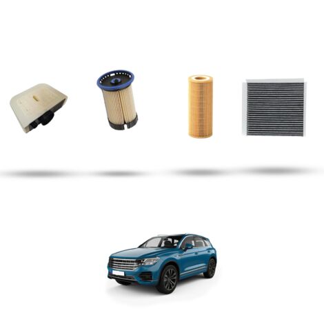 Kit tagliando 4 filtri compatibile con Vw Touareg III 3.0 TDI (CR) 210Kw dal 2018