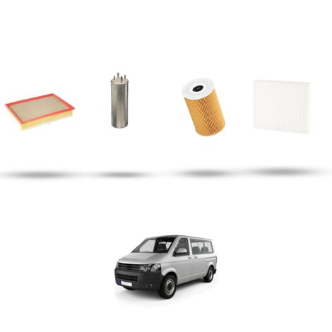 Kit tagliando 4 filtri compatibile con Vw Transporter 2.0 TDI (7E,7F) 75Kw dal 2009 al 2015