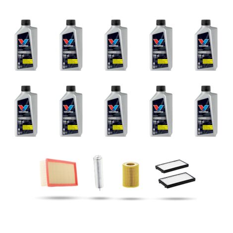 Kit tagliando 4 FILTRI e 10L OLIO compatibile con Bmw serie 7 (E65,E66) 740d 190kw dal 2002