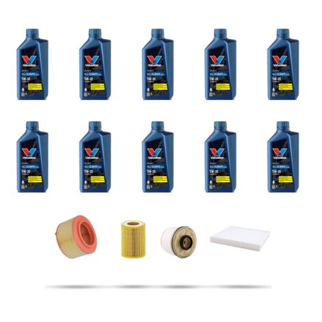 Kit tagliando 4 FILTRI e 10L OLIO compatibile con Ford Ranger 3.2 TDCi 147kw dal 2011