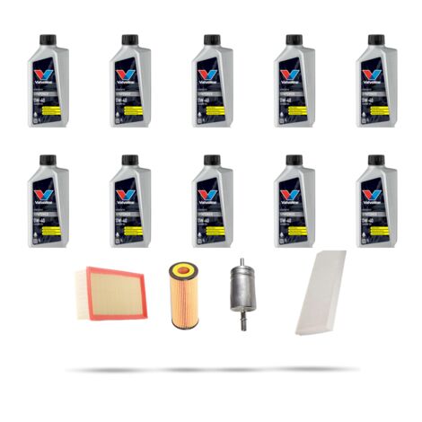 Kit tagliando 4 FILTRI e 10L OLIO compatibile con Mercedes Vito II (639) 119 140kw Dal 2003