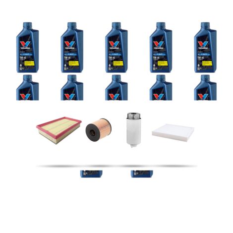 Kit tagliando 4 FILTRI e 12L OLIO compatibile con Ford Transit 2007 3.2 TDCi 147kw dal 2007