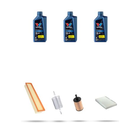 Kit tagliando 4 FILTRI e 3L OLIO compatibile con Citroen C2 1.6 16v vtr 80kw dal 2003 al 2010