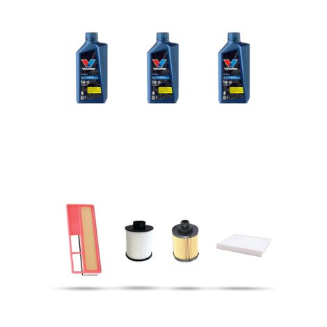 Kit tagliando 4 FILTRI e 3L OLIO compatibile con Fiat Idea 1.3 JTD 51kw dal 2004