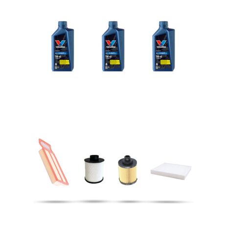 Kit tagliando 4 FILTRI e 3L OLIO compatibile con Fiat Panda II 1.3 Multijet 16v 55kw dal 2006