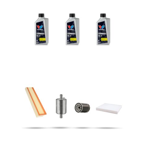 Kit tagliando 4 FILTRI e 3L OLIO compatibile con Fiat Panda III 1.2 LPG 51kw dal 2012