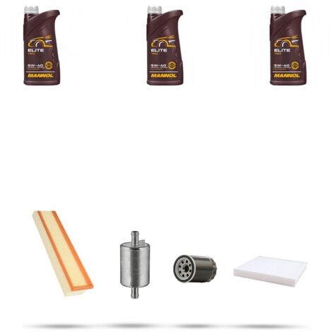 Kit tagliando 4 FILTRI e 3L OLIO compatibile con Fiat Panda III 1.2 LPG 51kw dal 2012