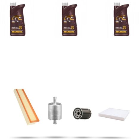 Kit tagliando 4 FILTRI e 3L OLIO compatibile con Fiat Punto Evo 1.4 57kw dal 2009