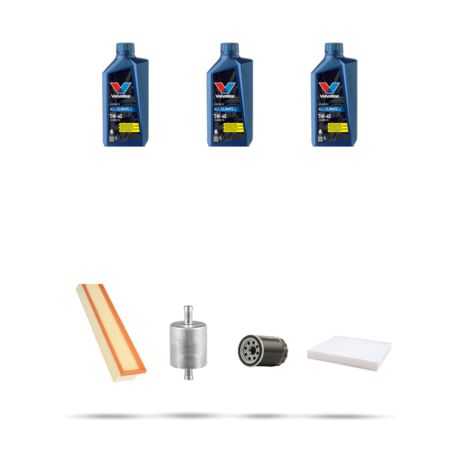 Kit tagliando 4 FILTRI e 3L OLIO compatibile con Fiat Punto Evo 1.4 57kw dal 2009