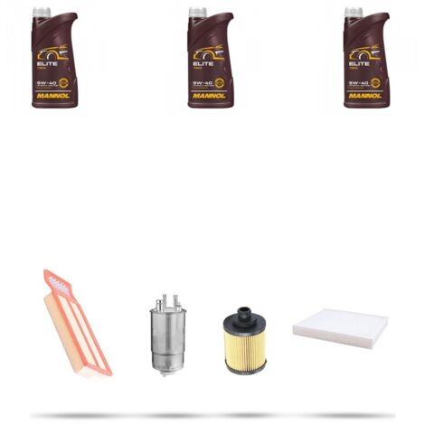Kit tagliando 4 FILTRI e 3L OLIO compatibile con Ford KA II 1.3 Cdti 55kw dal 2008
