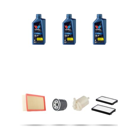 Kit tagliando 4 FILTRI e 3L OLIO compatibile con Hyundai Accent (LC) II 1.6i 77kw dal 2003