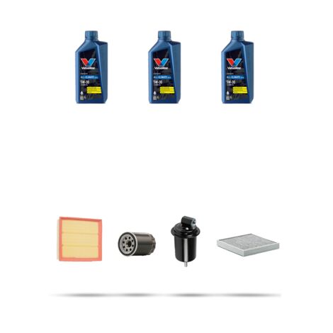 Kit tagliando 4 FILTRI e 3L OLIO compatibile con Hyundai ATOS 1.1i 43kw dal 2003