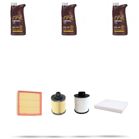 Kit tagliando 4 FILTRI e 3L OLIO compatibile con Opel Meriva A 1.3 CDTI 51kw dal 2005