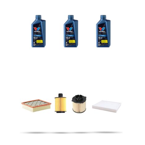 Kit tagliando 4 FILTRI e 3L OLIO compatibile con Opel Meriva B 1.3 CDTI 70kw dal 2010
