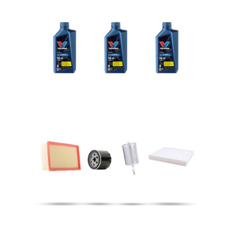 Kit tagliando 4 FILTRI e 3L OLIO compatibile con Renault Thalia 1.4 e 55kw Dal 1998
