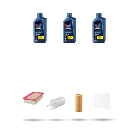 Kit tagliando 4 FILTRI e 3L OLIO compatibile con Seat Ibiza III 1.2 12v 51kw dal 2006 al 2009