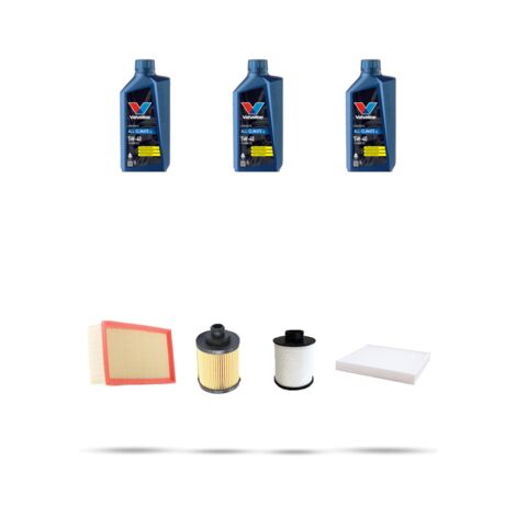 Kit tagliando 4 FILTRI e 3L OLIO compatibile con Suzuki Splash 1.3 CDTi 55kw dal 2008